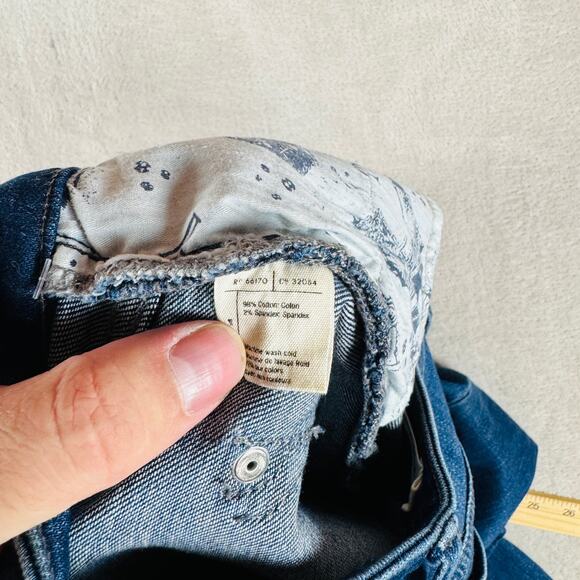 Pilcro and the Letterpress Jeans Womens 28 Dark Wash Blue Denim Mid Rise Skinny - Picture 5 of 13